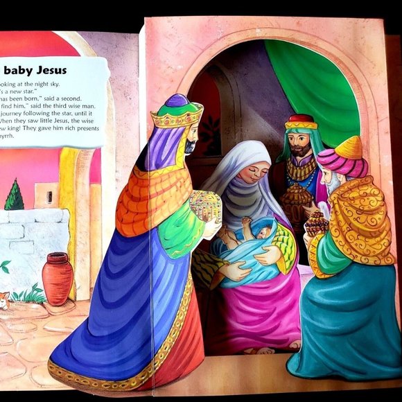 RARE - The Very First Christmas by Juliet David (2008, Hardcover) 3D Pop-Up Book - Picture 7 of 8